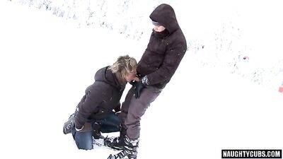 Public Sex And Facials Snowday Boy Sex Winter Porn Ski Video