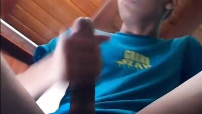 Blue shirt playing hard boys porn