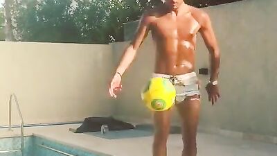 Soles 36 Soccer Ball Feet By The Pool Boys Porn