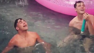 The pool and the sofa gay porn videos