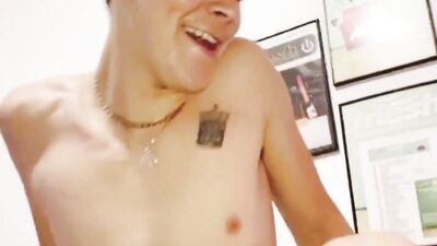 Incredible Bukakke session with Horny Twink Gay Porn