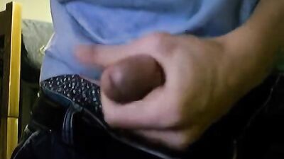 Classic webcam teen David cums in his hand and licks it