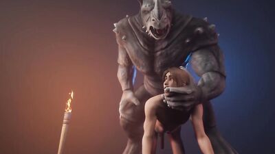 Rhino Cums Inside Twink Boy Hard (Furry Gay Sex) / Wild Life Furries