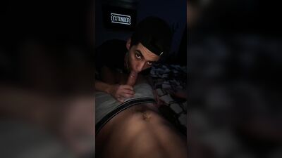 Twink suck dick (Throat blowjob)