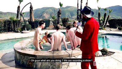 Naked twink Contest - 8 Boys Orgy: France fucks America