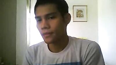 Asain Teen Wanks & Eats His Cum