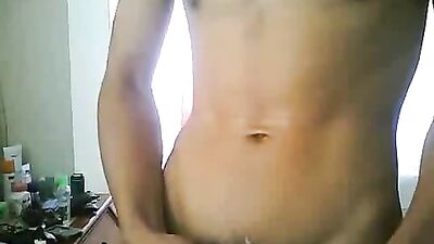 Asain Teen Wanks & Eats His Cum