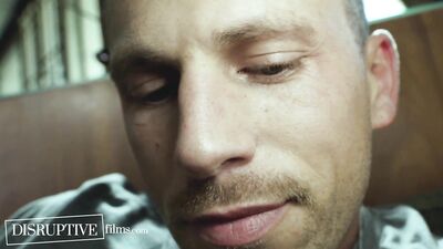 New Recruit Takes ROUGH Pounding By 2 Army Vets in Bareback Threesome - DisruptiveFilms