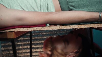 Hard cock during massage session