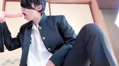 [BL] When I called my good friend Yankee high school student and showed him a big cock in front of m