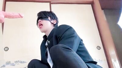 [BL] When I called my good friend Yankee high school student and showed him a big cock in front of m