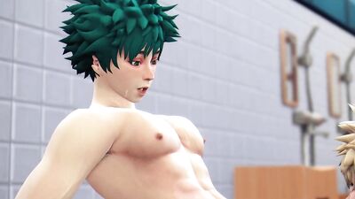 Hero's Bath Time - Midoriya x Bakugo - My Hero Academia 3D Animation Parody