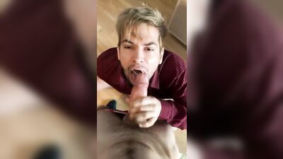 Worker sucked his employer, cum in mouth and stomach - OnlyFans @Cris_Adult