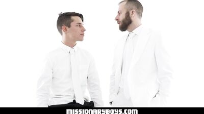 MissionaryBoys - Handsome Missionary Boy Cums In A Priest’s Mouth