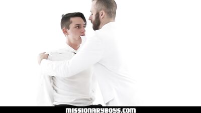MissionaryBoys - Handsome Missionary Boy Cums In A Priest’s Mouth