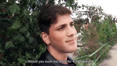 CZECH HUNTER 557 - Rebel Twink Likes To Have Fun & Doesn't Work So He Makes Some Cash By Sucking Coc