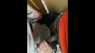 Cute 18yr twink gets caught sucking inside store bathroom pt.1