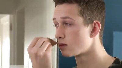 Rubax Video - After photo shooting beautiful twink sprays a load...