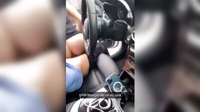 Gym Stranger Sits on my Cock