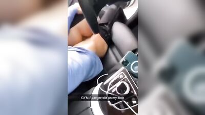 Gym Stranger Sits on my Cock