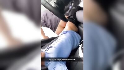 Gym Stranger Sits on my Cock