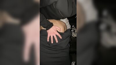 Amateur gay sex in the car without a condom in sportswear