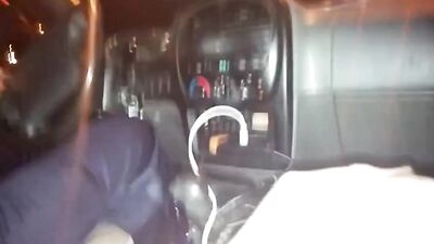 Jerk off in in the car