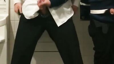 Friends jerking in schooltoilet