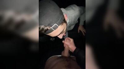 Step brother suck my dick in wood and cum in mouth and eat sperm