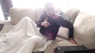 Caught Jerking Off & Cum