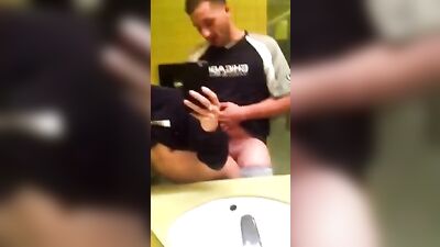 Amateur Bathroom Fuck: Father and Son Sexual Encounter