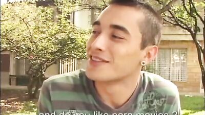 Latin Twinks Become Porn Movie Actors: Bareback Cum Shots Oral