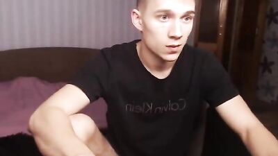 Hung Hottie Masturbating - Gay Amateur Web-Cam Solo Video