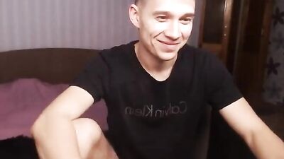 Hung Hottie Masturbating - Gay Amateur Web-Cam Solo Video