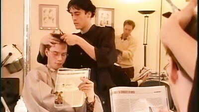 The Bareback Hairstyler Sex Porn: The Ultimate Cum Shots Oral Gay Porn Video!