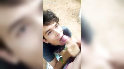 Young Amateur Blond Boy Enjoys Dicks