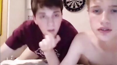 Gay teen threesome fun sex duo - Exploring their bodies and pleasures!