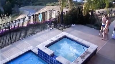 Gay Porn Hot-Tub Party: All the Horny Teens Cum Again!