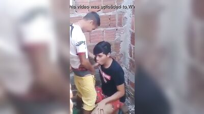 Brazilian Blowjob in the alley: A Gay Porn Thriller!