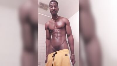 Damm Dude in Yellow pants Big Dick Cumshot