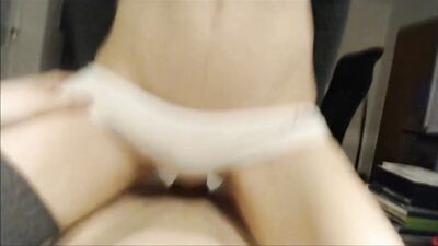 Cute femboy gets a face full of dick