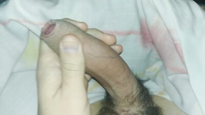 Moaning first foreskin pulling out
