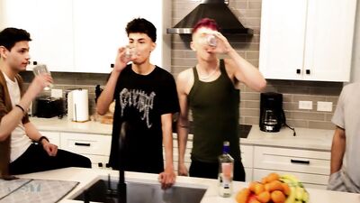 NastyTwinks - Grounded - Part 1 - Hot twinks play truth or dare, step bros kiss