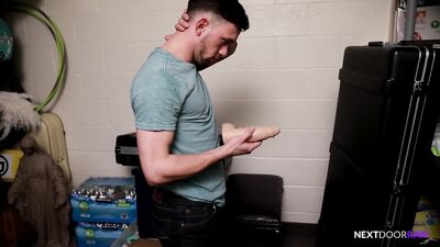 NextDoorRaw Gabriel Cross Catches Friend Toying Ass