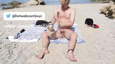 Smooth Twink Sunbathing in Mykonos