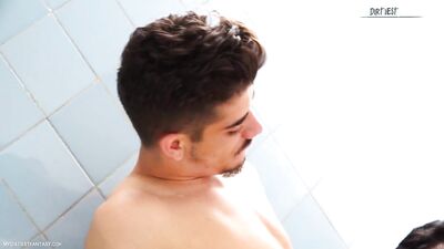 sweaty 19 years old sport guys fuck raw in the locker room (BAREBACK)