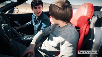 French Twink Fucked & Pissed on in public by hot blonde in the USA - Free Full Length HD Gay Movie