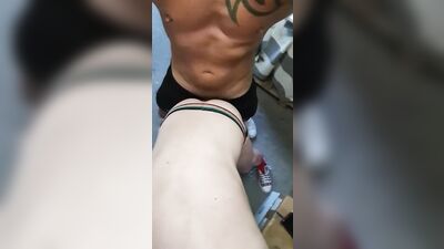 stepdaddy fucks his Twink boy In the shed