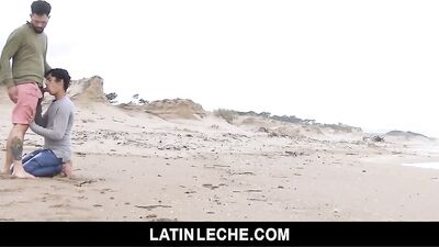 LatinLeche - A Hot Latino Stud Gets His Cock Sucked By The Beach