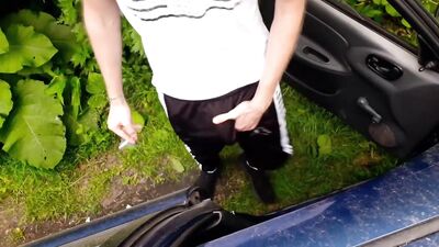 Russian dude bating outdoor gay teen porn